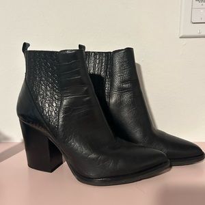 lightly worn Marc Fisher Black ankle boots